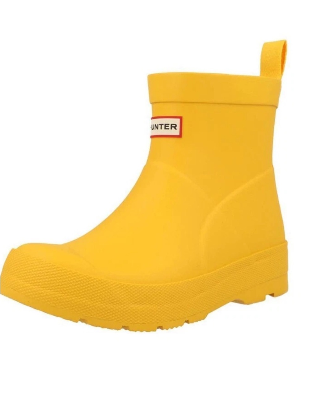 Hunter Kids Yellow Short Rain Boot size 1 kids